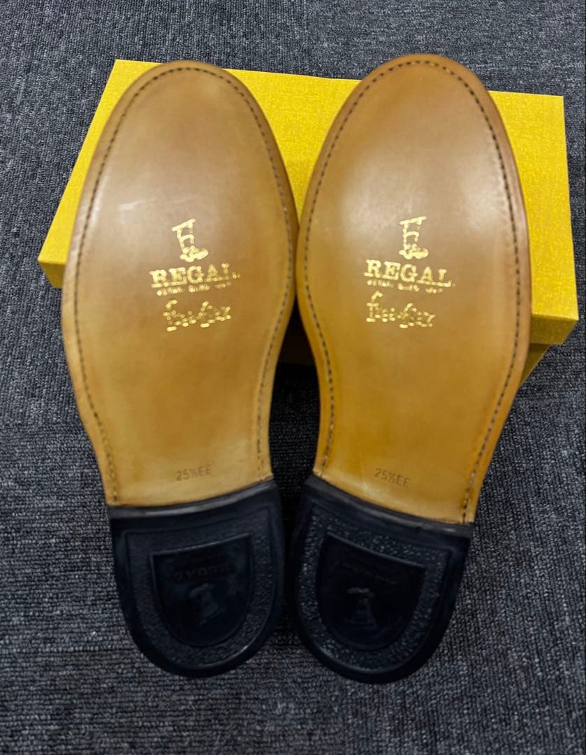 REGAL 25.5cm 黒レザー ローファー 箱付き