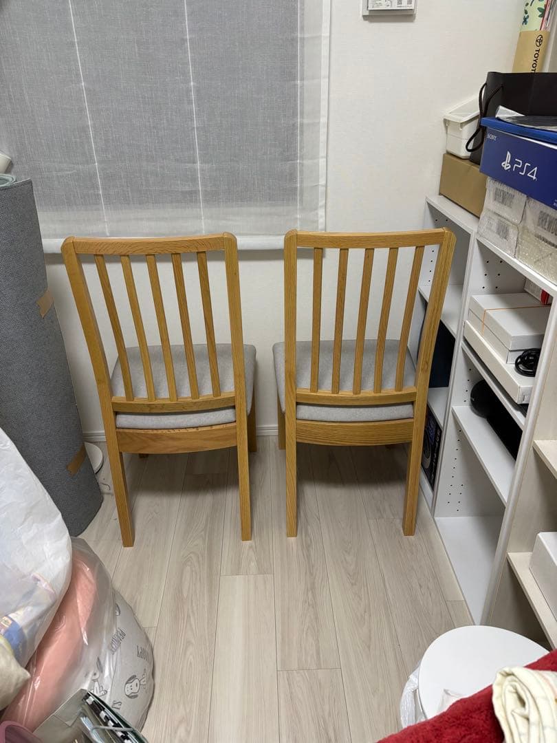 IKEA エーケダーレン 木製ダイニングチェア2脚セット - メルカリ
