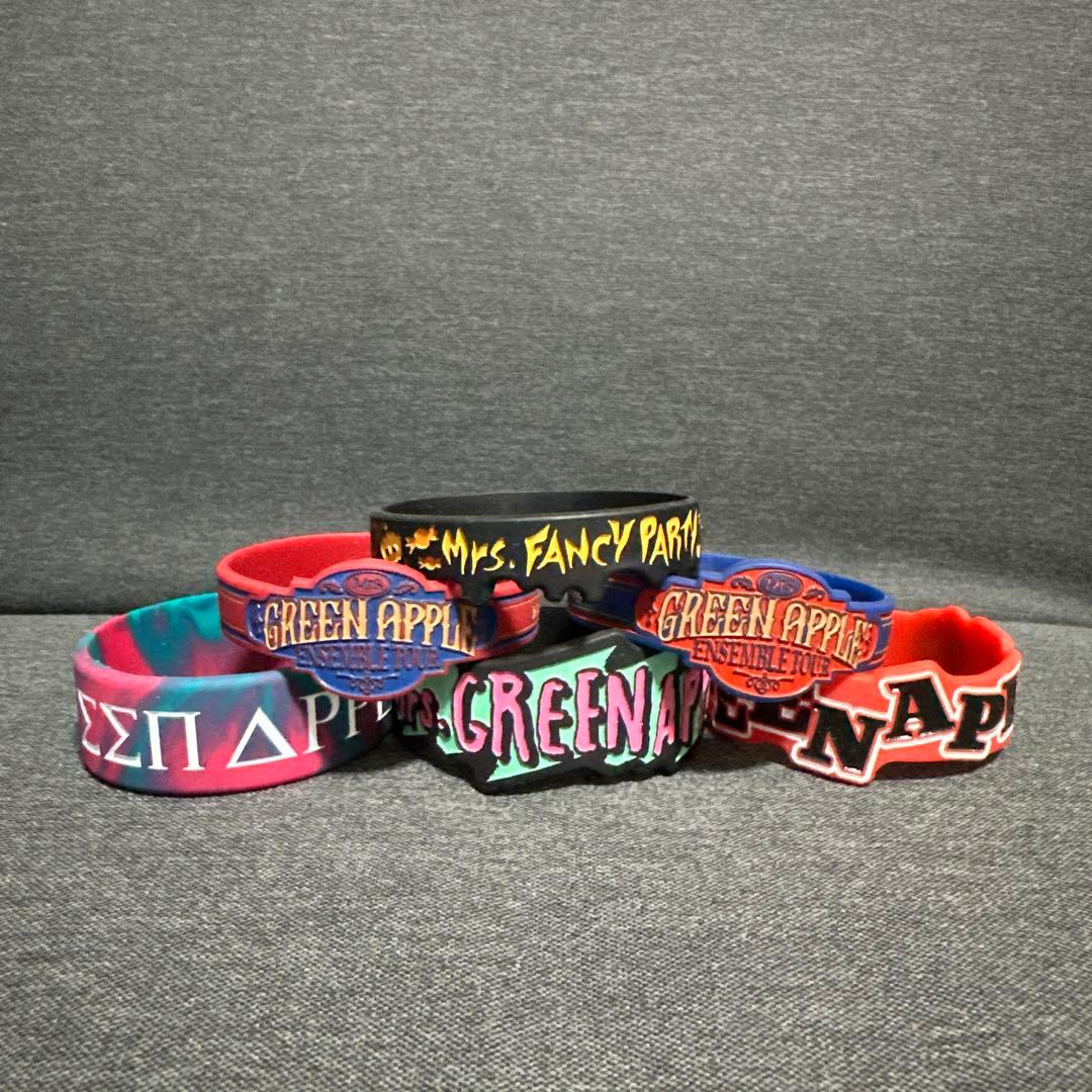 Mrs. GREEN APPLE ラバーバンド 6本セット バラ売り不可 限定品 Mrs. GREEN APPLE ラバーバンドセット バンド ミセス - メルカリ