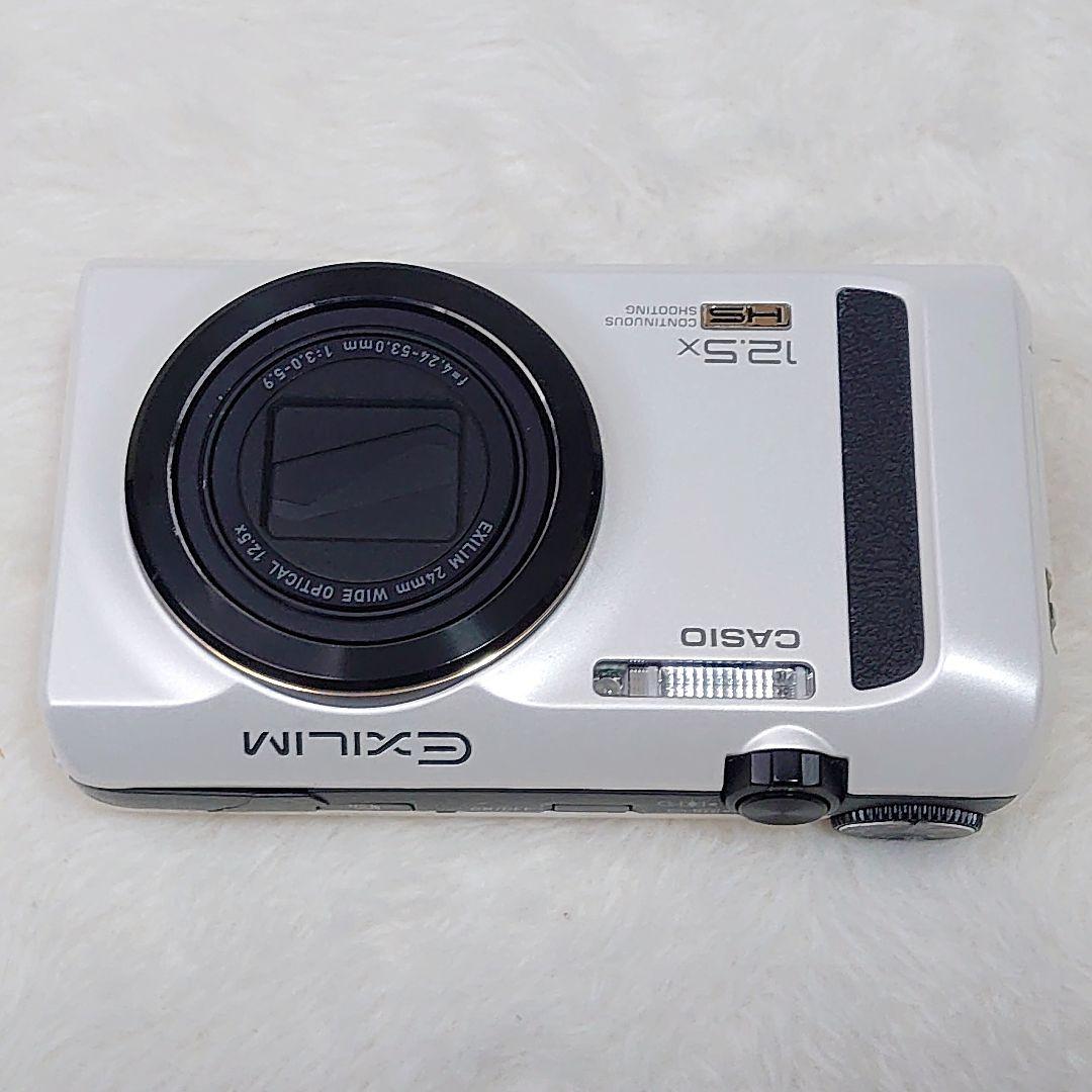 ✨極美品✨CASIO EXILIM EX-ZR100 ホワイト 稼働品 デジカメ - メルカリ