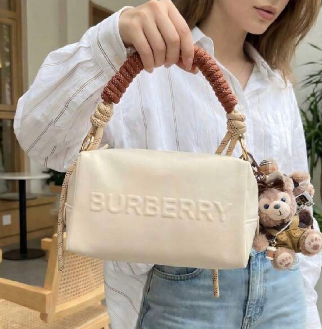 BURBERRY のノベルティ キャンバスポーチハンドバッグバーバリー