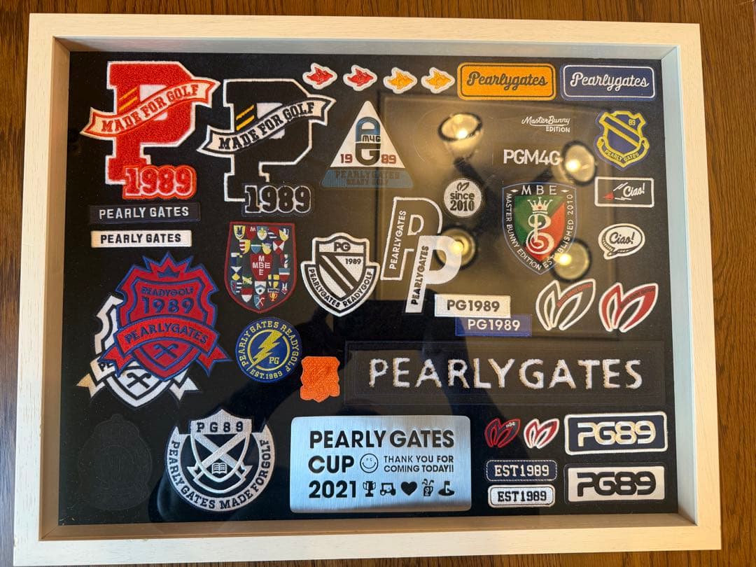 PEARLY GATES ワッペンコレクション PEARLY GATES（パーリーゲイツ） ゴルフ 「PEARLY GATES」ロゴワッペン