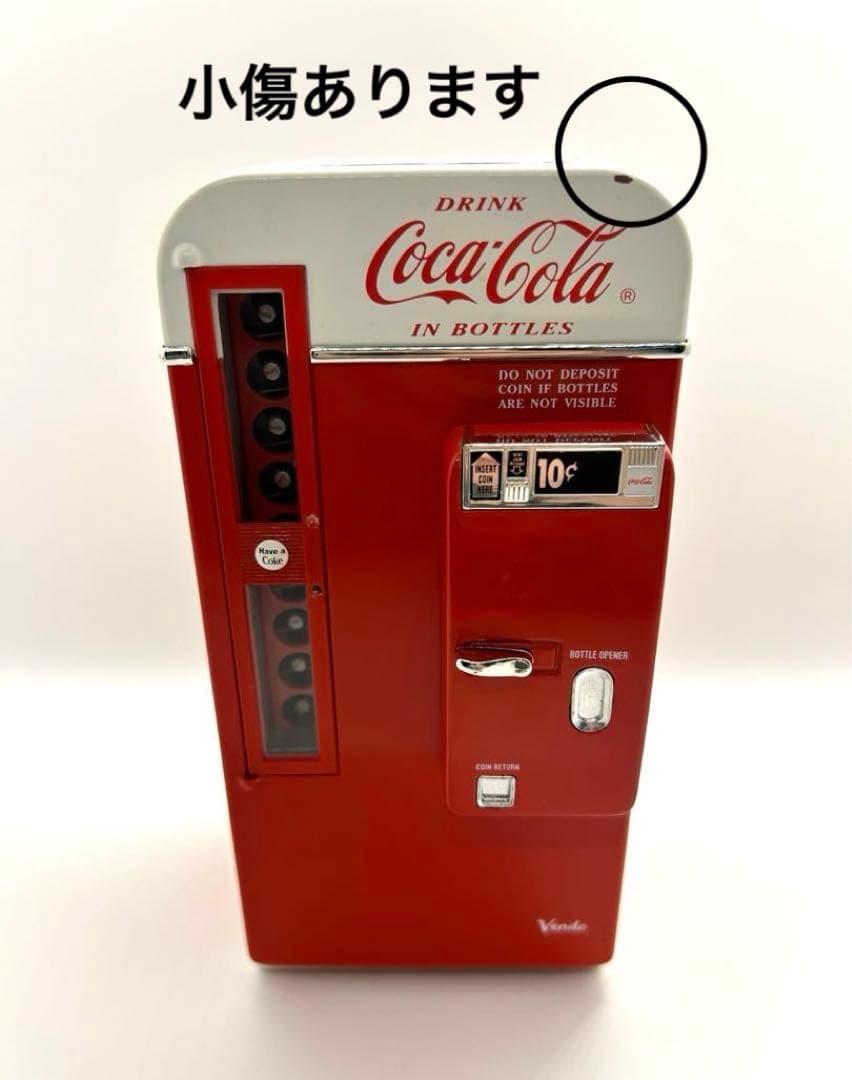 コカコーラ 貯金箱 自動販売機型 コーラを注ぐ音・曲が流れます レア