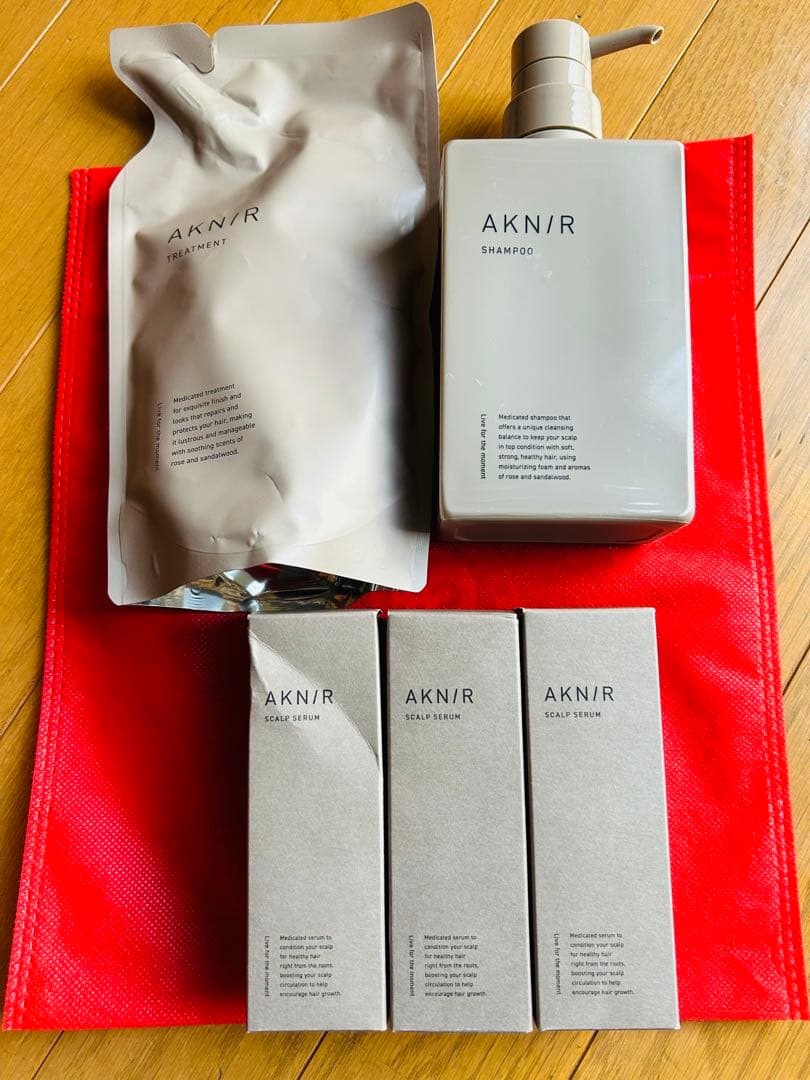 AKN/R シャンプー・トリートメント・スカルプセラムセット Amazon | AKNIR アクニー ヘア シャンプー トリートメント セット +