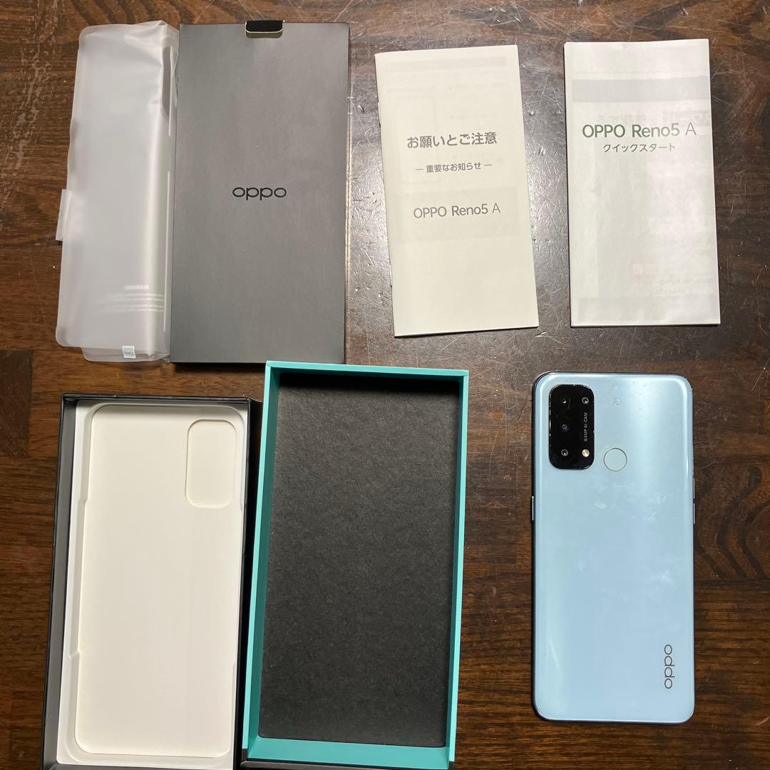 OPPO Reno5 A 5G アイスブルー A1010P SIMフリー Reno SIMフリー OPPO Reno5 A 5G A1010P アイスブルー RAM6GB ROM128GB