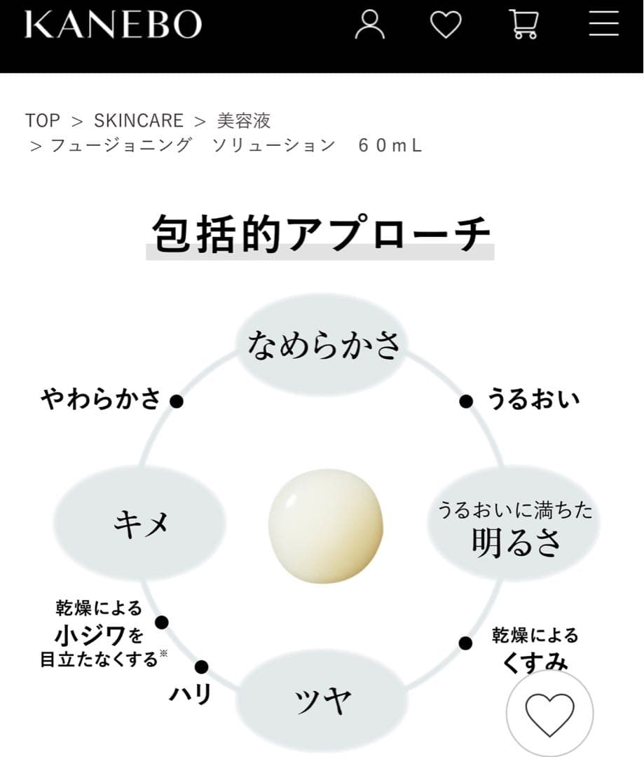 ベスコス受賞★カネボウフュージョニングソリューションレフィル60ml+7.2ml