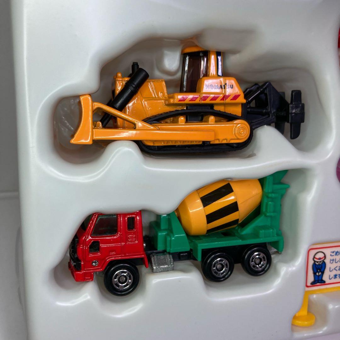 ☆絶版☆建設車両セット2☆ミキサー車 ショベル ブルドーザークレーン