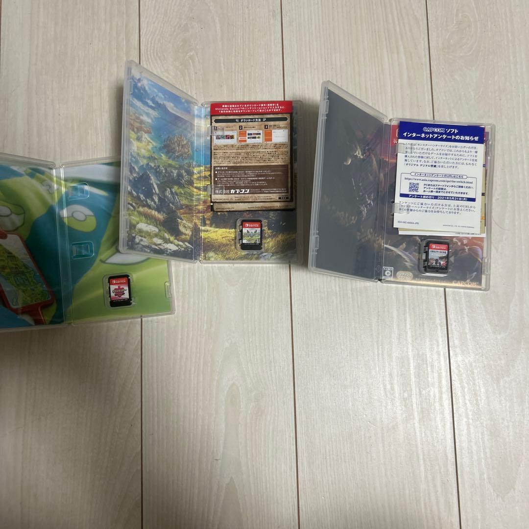 ポケモン シールド & モンハン 3本セット - メルカリ