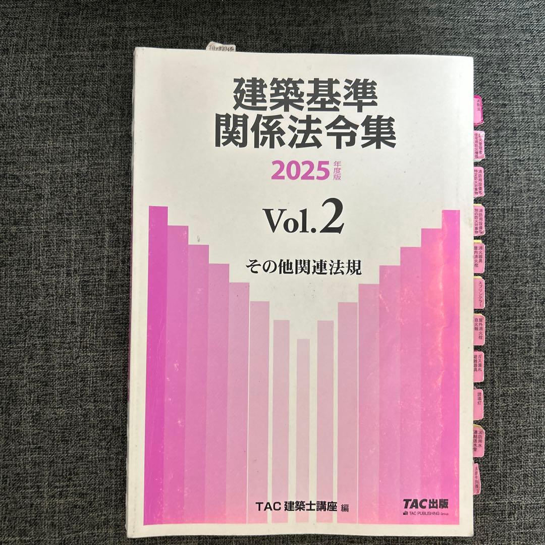 線引き済み】建築基準関係法令集 2025年版（追録付）一級建築士 - メルカリ
