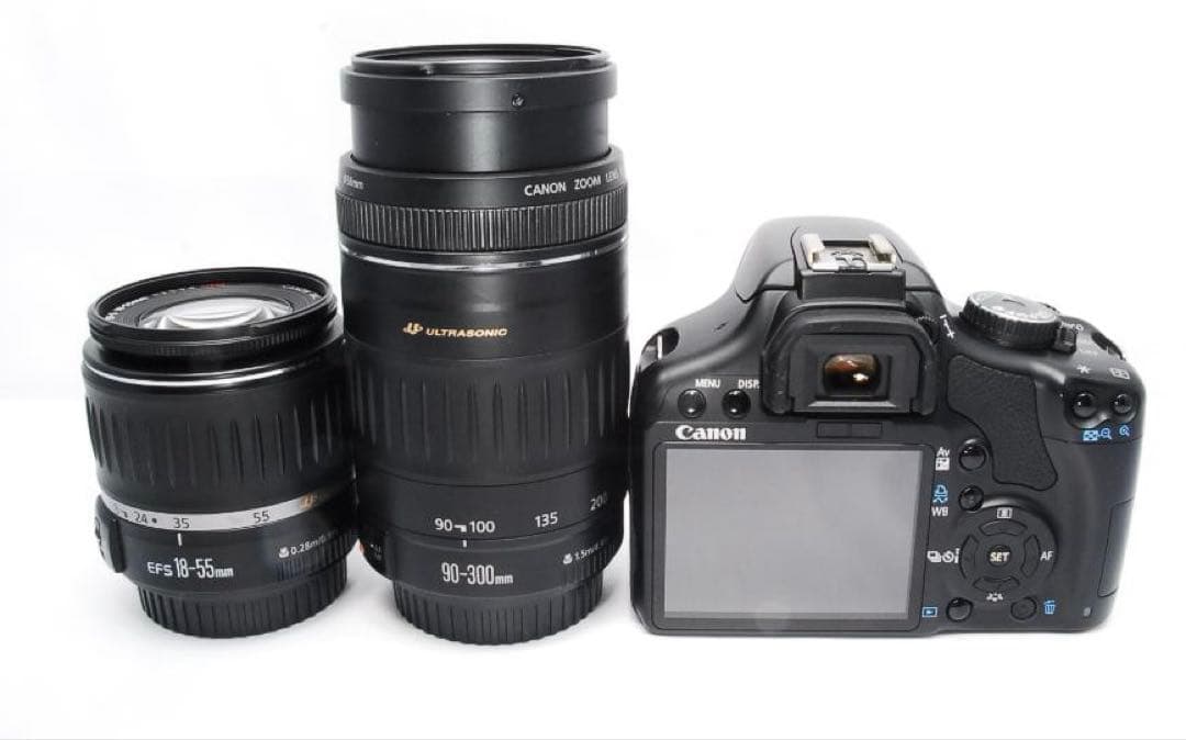 キャノン Kiss X2✨✨一眼レフカメラ✨超望遠レンズ✨ダブルレンズ