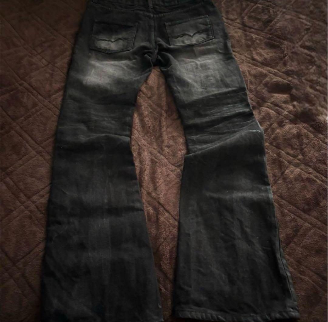 fuga flare pants denim archive 00s - メルカリ