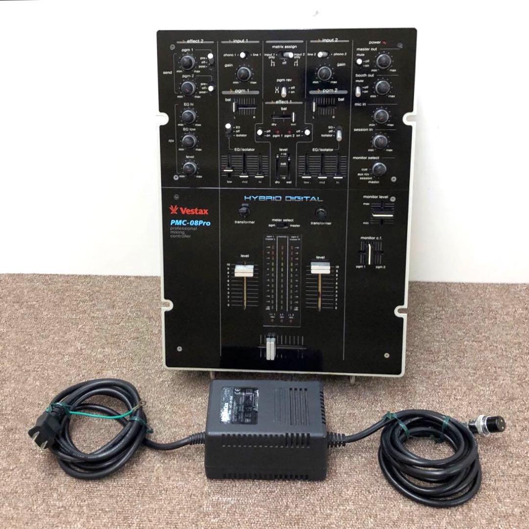 【美品】　Vestax PMC-08Pro ミキシングコントロール、DJミキサー Vestax PMC-08PRO - 2 Hybrid Channel Mixer | Long & McQuade