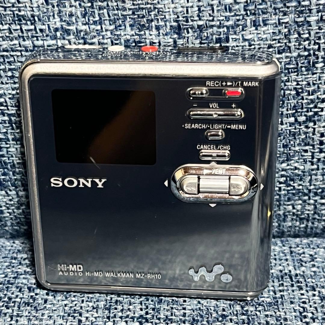 ソニー シルバー 希少 MDプレーヤー動作未確認 MZ-RH10 mz-rh10