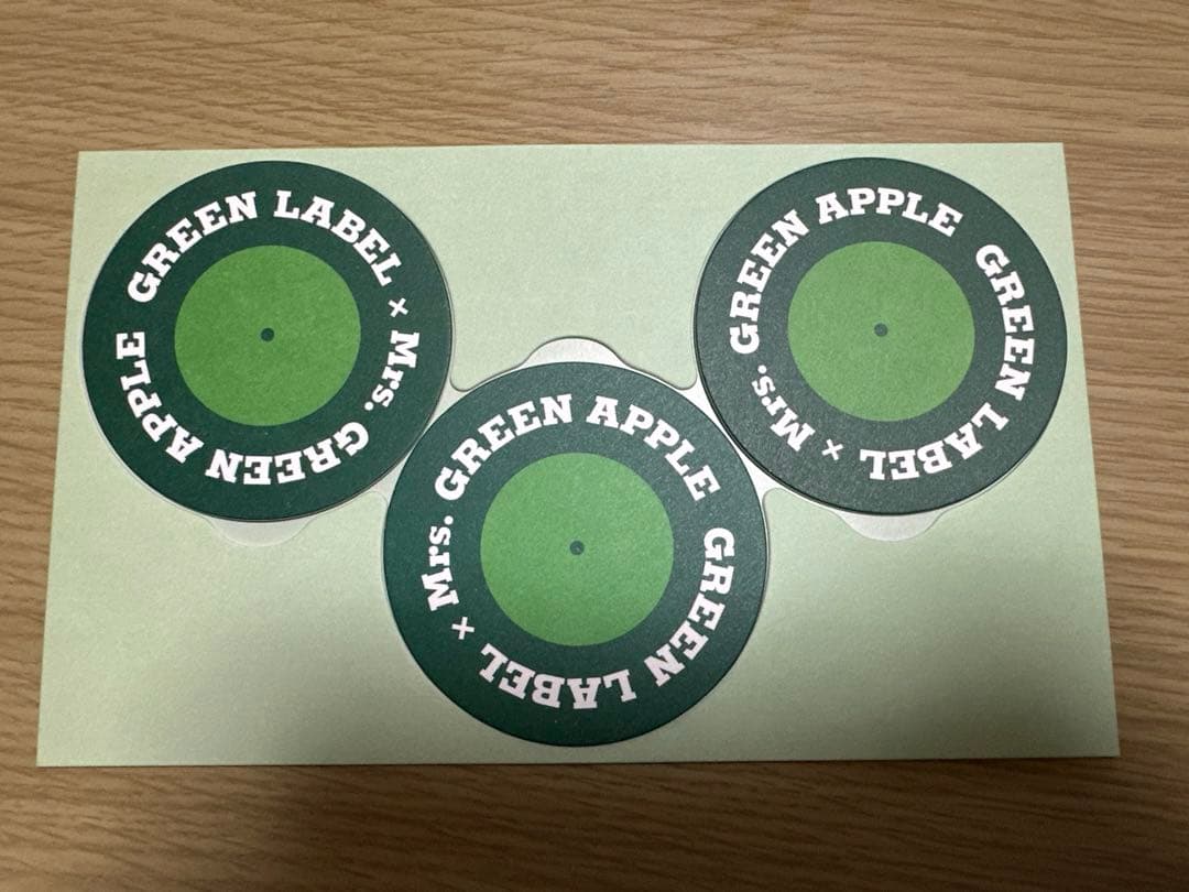 Mrs. GREEN APPLE サプライズボックス グラス コースター ミセス