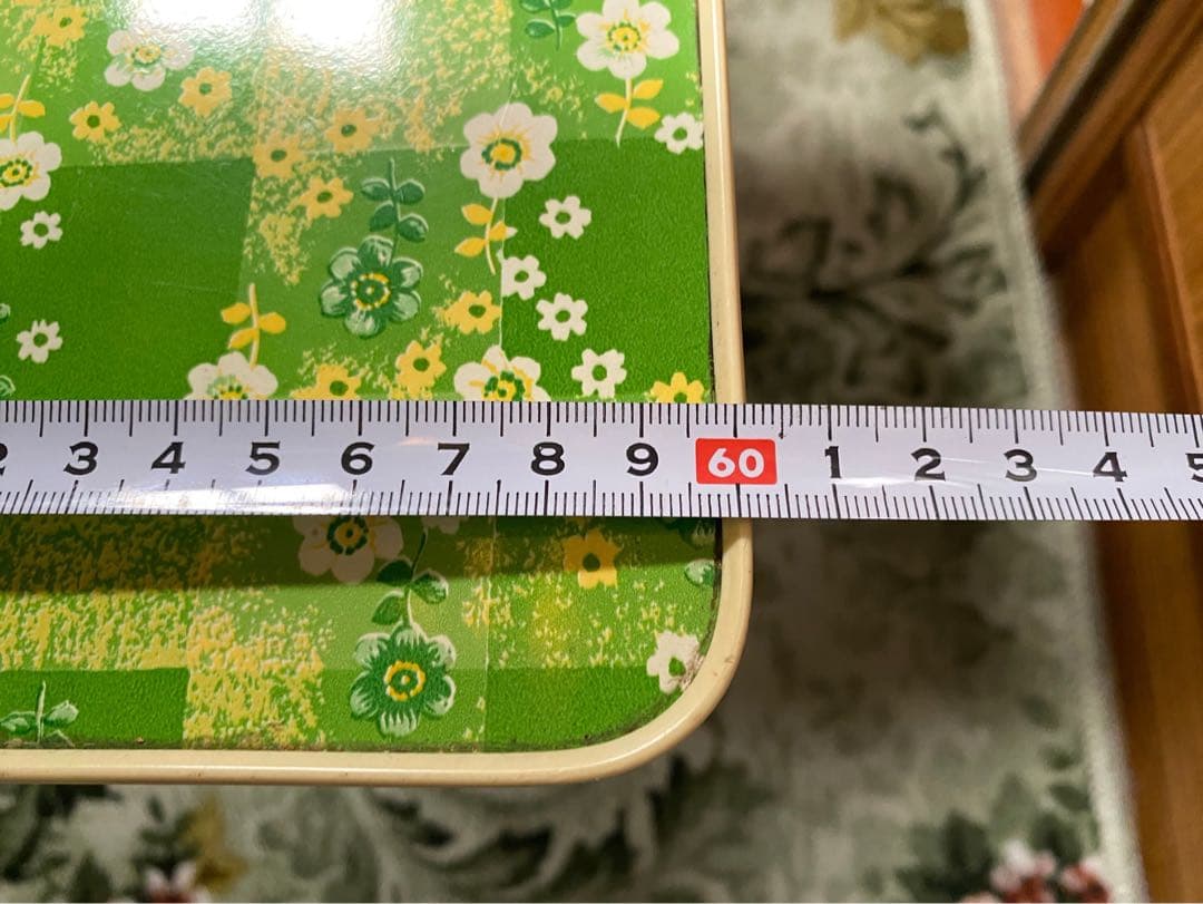 花柄 折りたたみテーブル インテリア 昭和レトロ レトロポップ