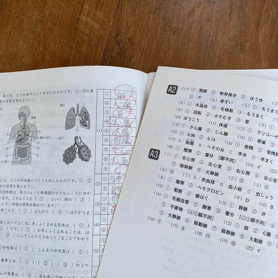 サピックス理科 知識論理力講座14回/確認テスト13回2020年度版