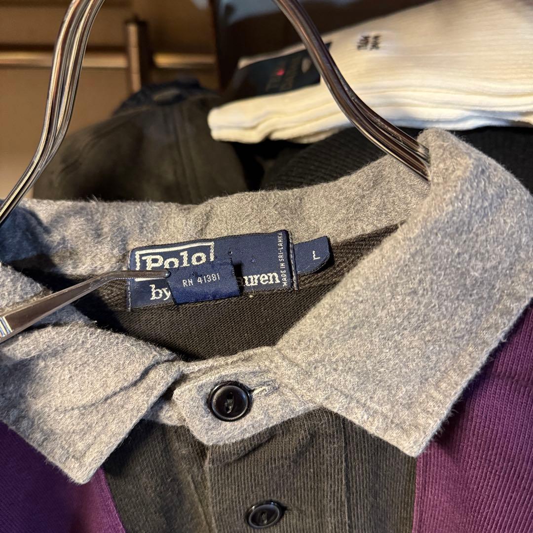 90s POLO by Ralph Lauren ラガーシャツ 太縦ストライプ - メルカリ