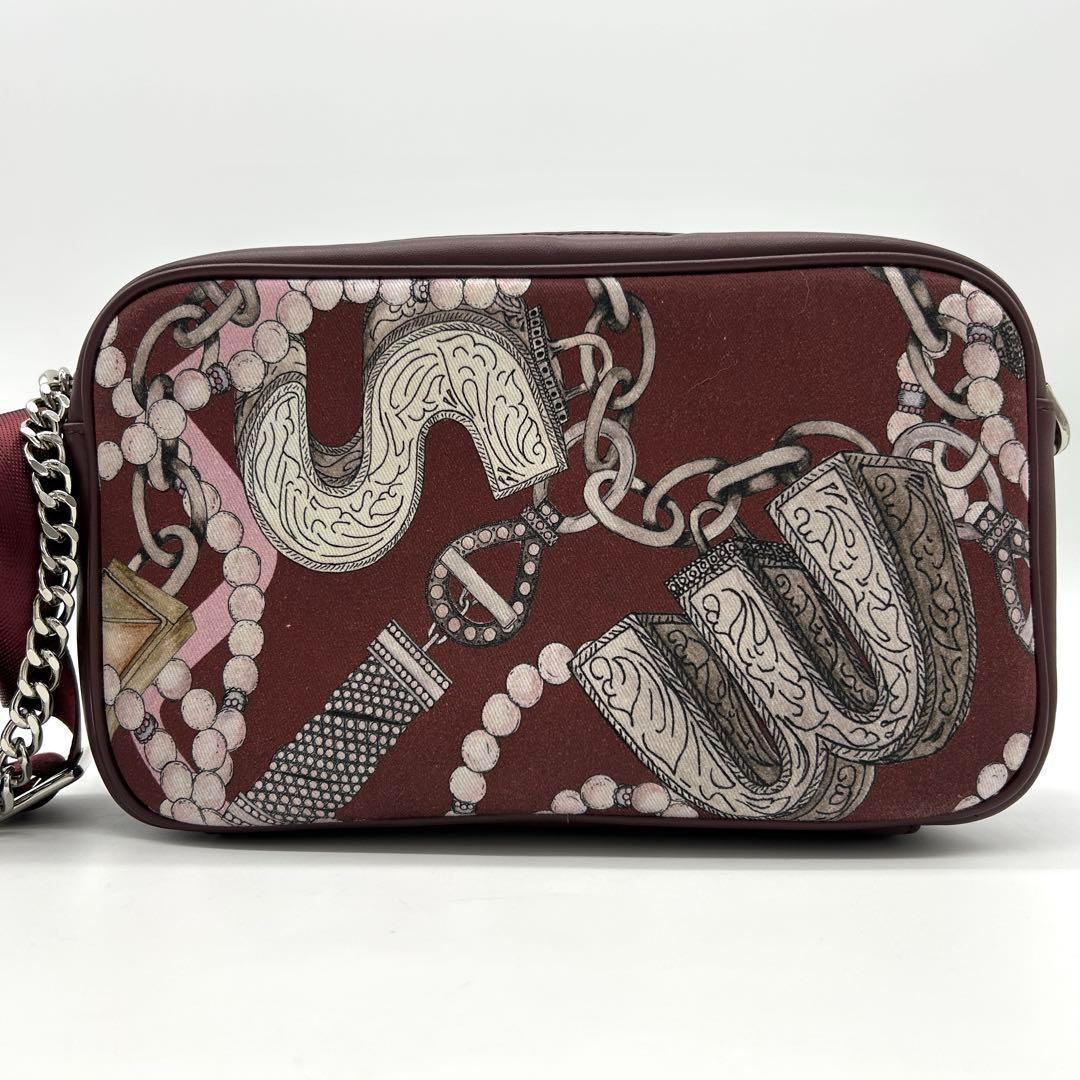 極美品】 イアパピヨネ SWASH コラボ ショルダーバッグ ボルドー 総柄