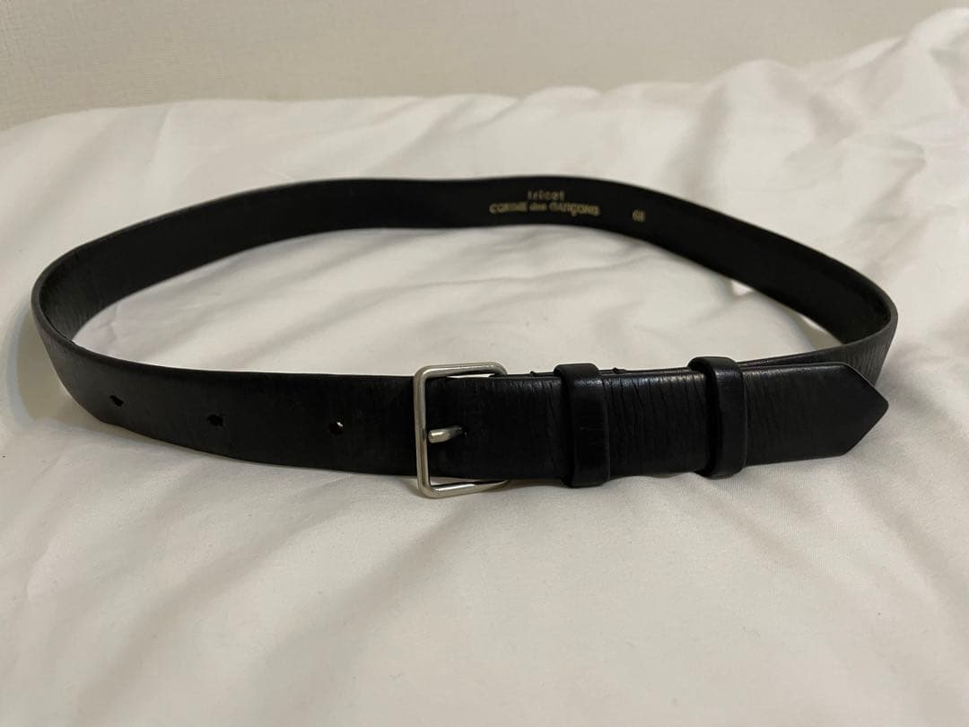 tricot COMME des GARÇONS ブラックレザーベルト 68 - メルカリ