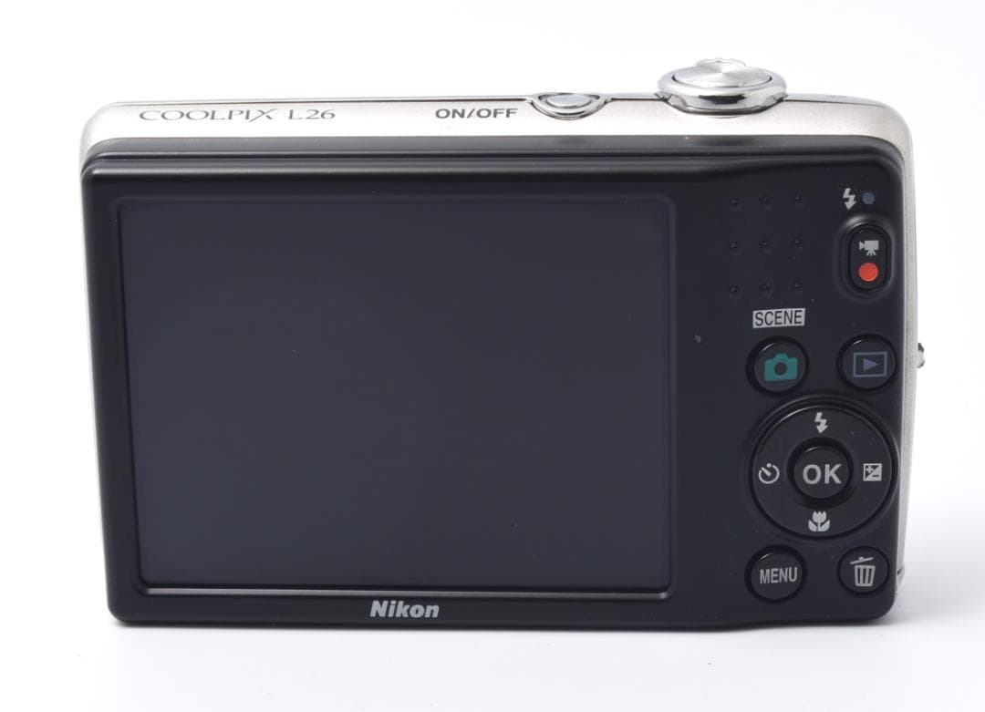 ニコン　Nikon COOLPIX L26 シルバー 《便利な乾電池仕様》