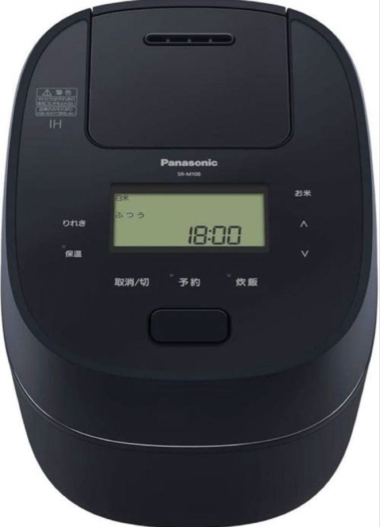 パナソニック　SR-M10B-K 炊飯器 ブラック 可変圧力IHジャー炊飯器 おどり炊き ブラック SR-M10A-K [5.5合 /圧力