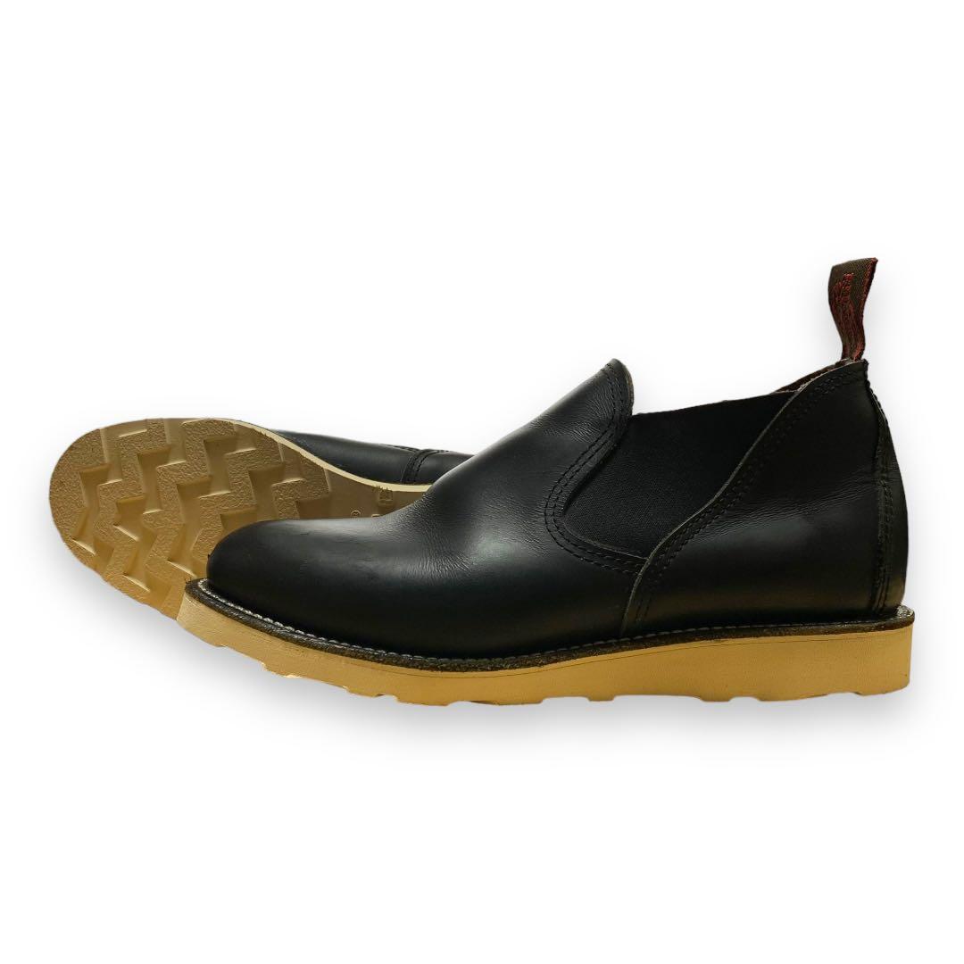 8142良品8.5E／17年レッドウィングロメオサイドゴアローカットブーツ黒