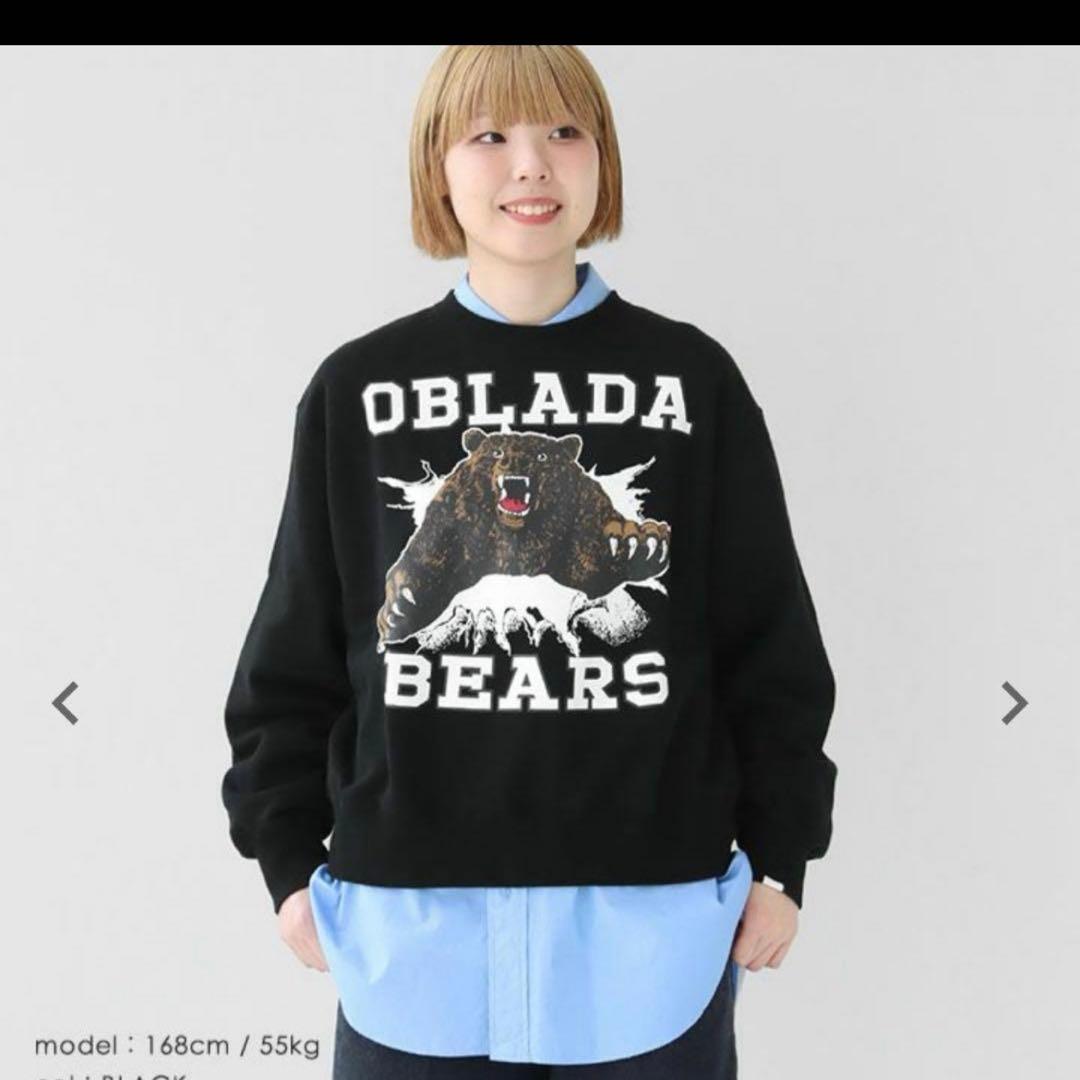 OBLADA ブラックスウェット oblada - ROBIN SWEAT / スウェット / ブラック | HALLOW's web store