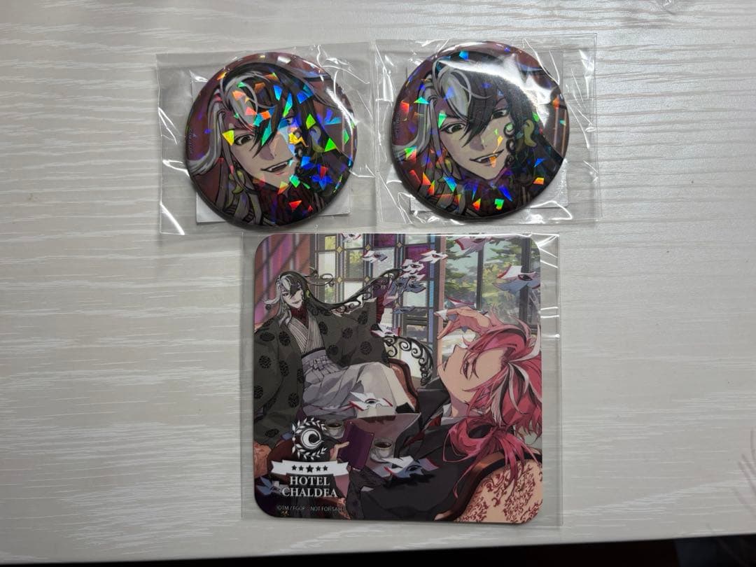 FGO ホテルカルデア 缶バッジ コースター - メルカリ