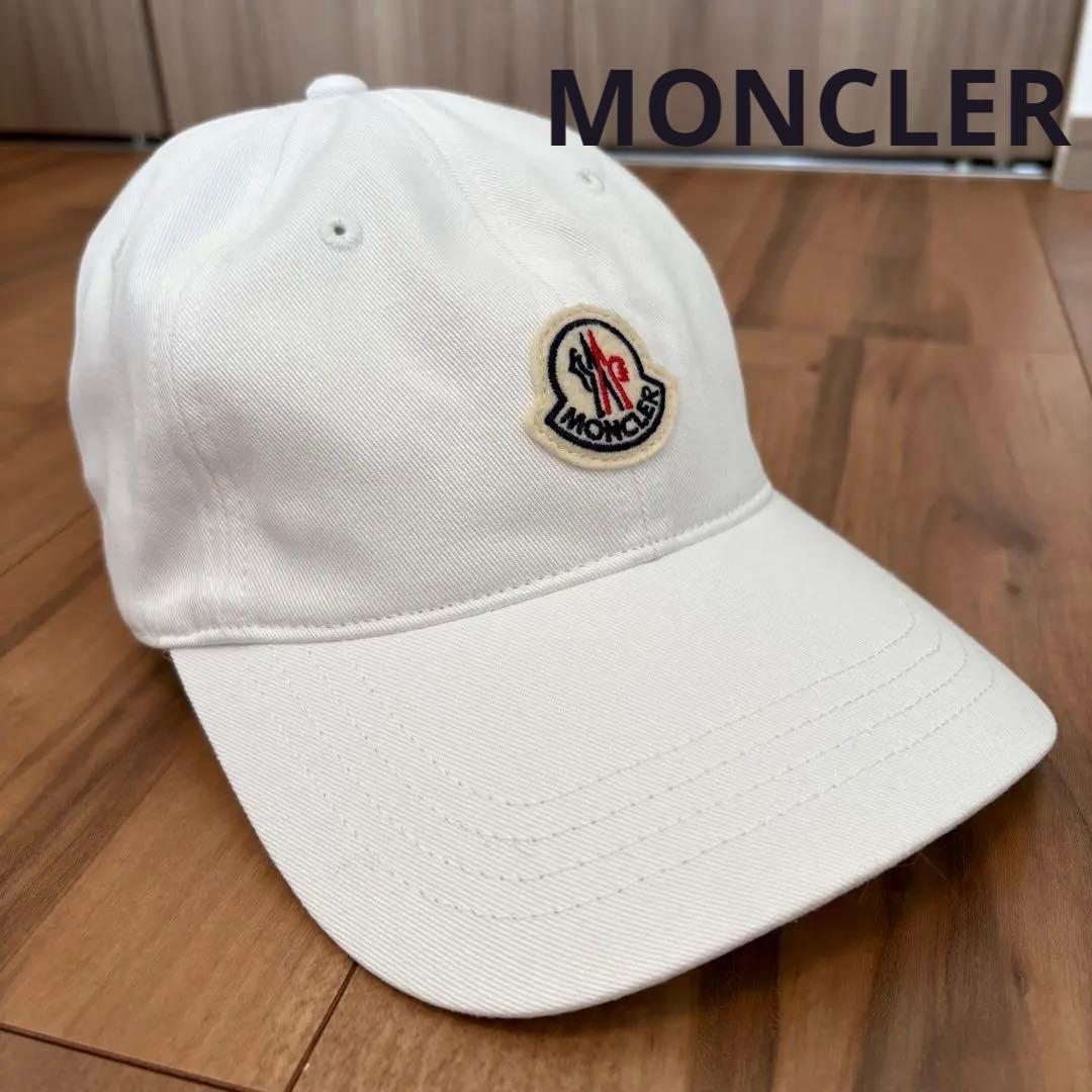 MONCLER キャップ　ホワイト White Moncler x Gilga Farm by Donald Glover Baseball Cap - Moncler