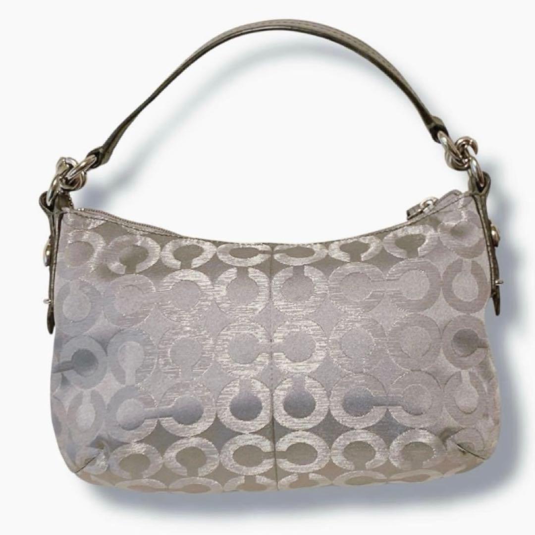 COACH ワンショルダー バッグ アクセサリーポーチ シルバー系