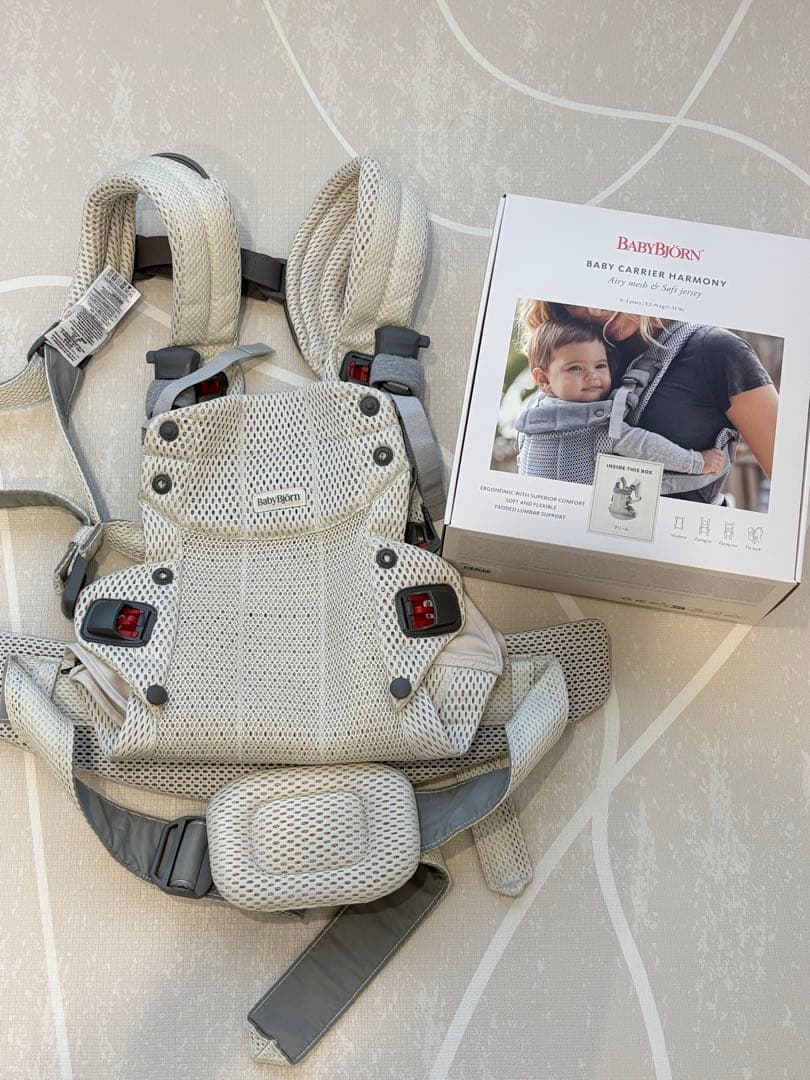 ベビービョルン ハーモニー 抱っこひも メッシュ クリーム 箱あり 即購入ＯＫ Amazon.co.jp: ベビービョルン 抱っこひも 0カ月~36カ月まで メッシュ