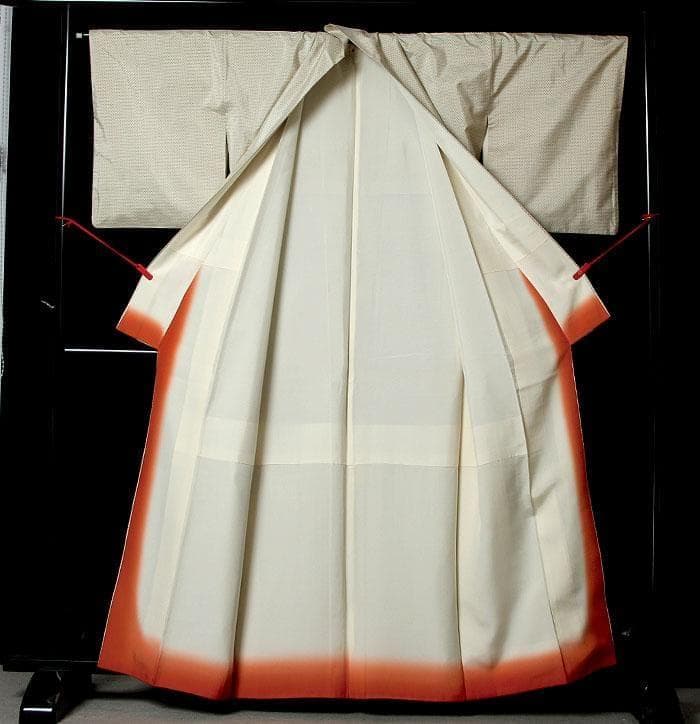 7816□ 本場白大島紬 経緯男絣 美品