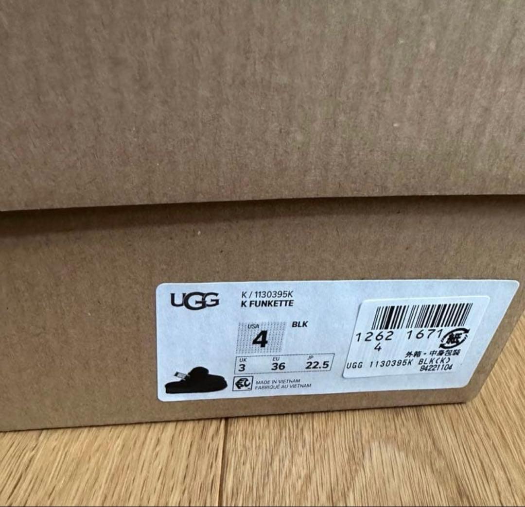 UGG アグ K FUNKETTE ファンケット ファーサンダル 22.5cm