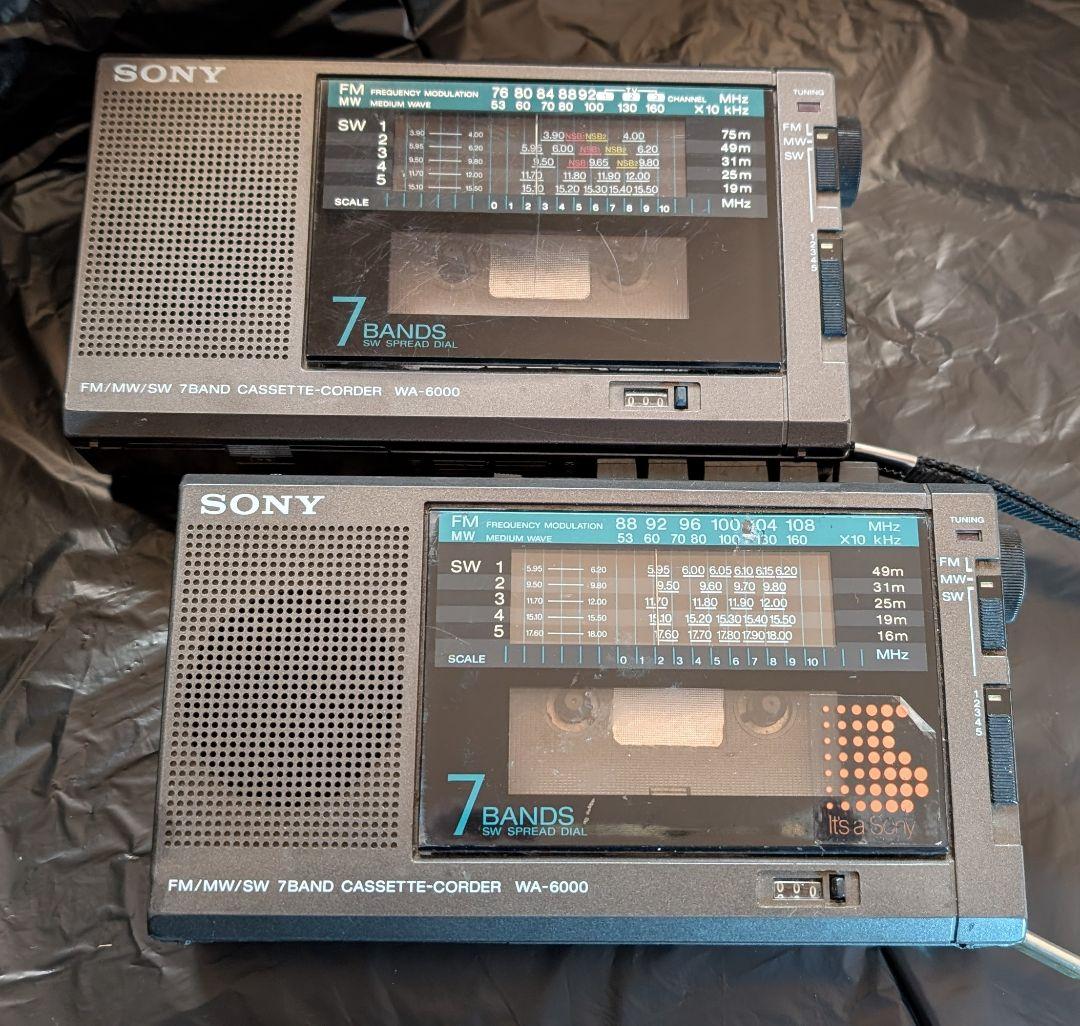 ジャンク品 SONY WA-8600 7バンドラジオ アダプター 付き - メルカリ