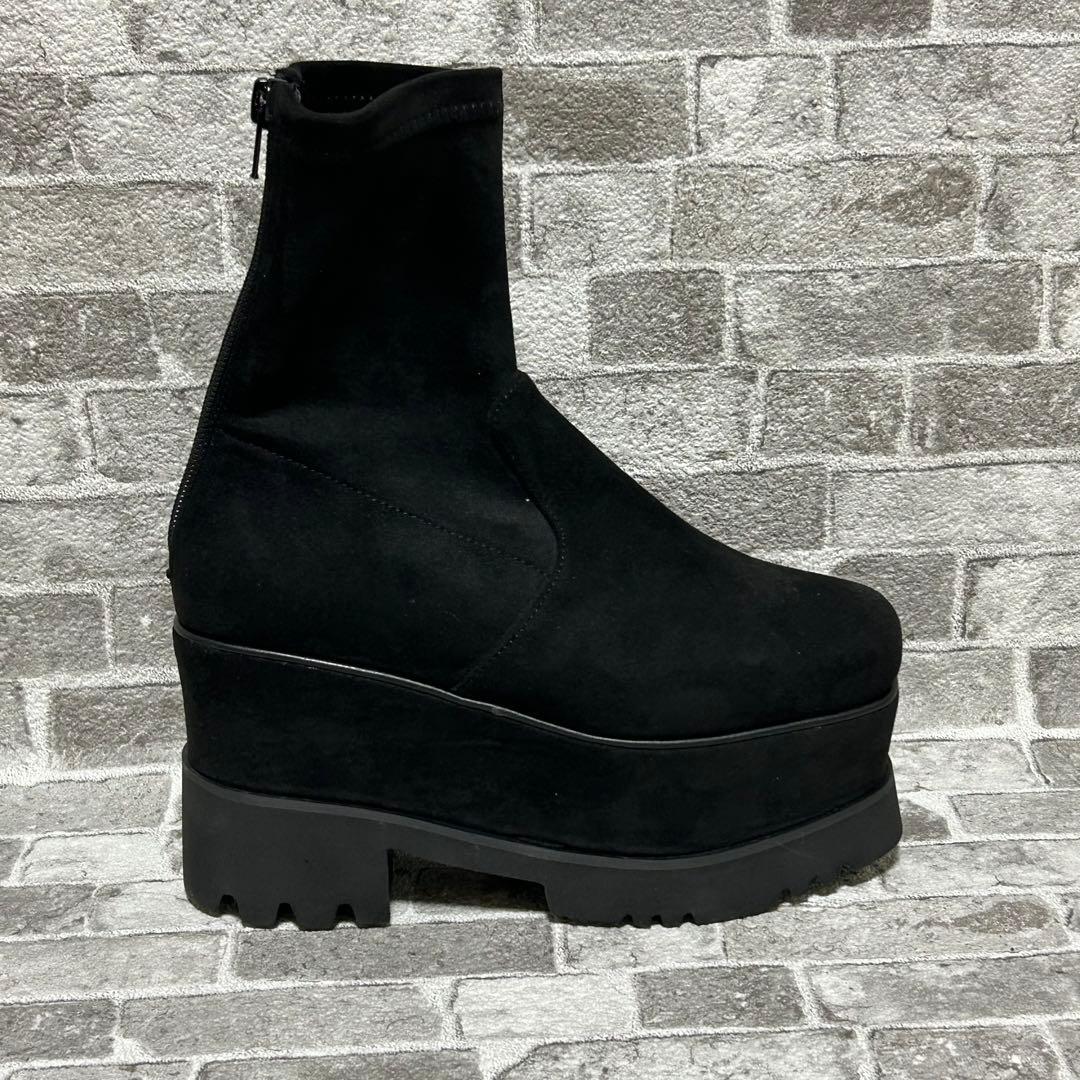 MURUA ムルーア プラットフォームスエードブーツ　バックジップ　22.5cm