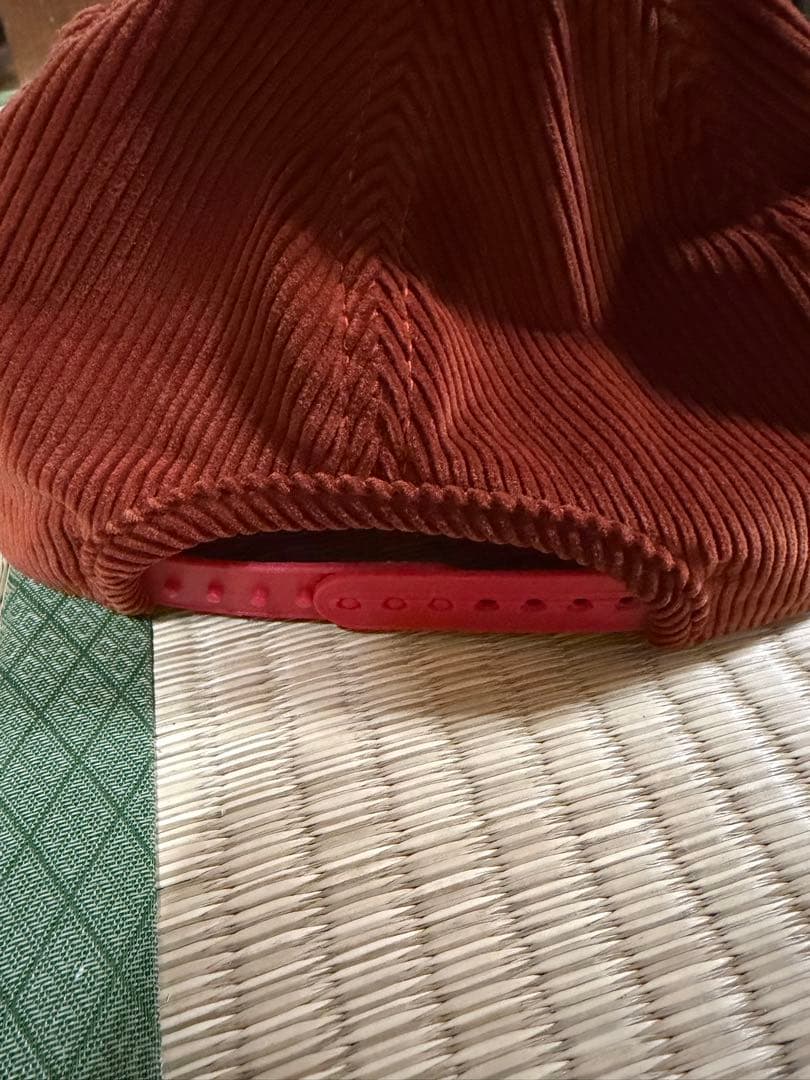 THE H.W.DOG CO. コーデュロイ トラッカー キャップ 赤　紙タグ無