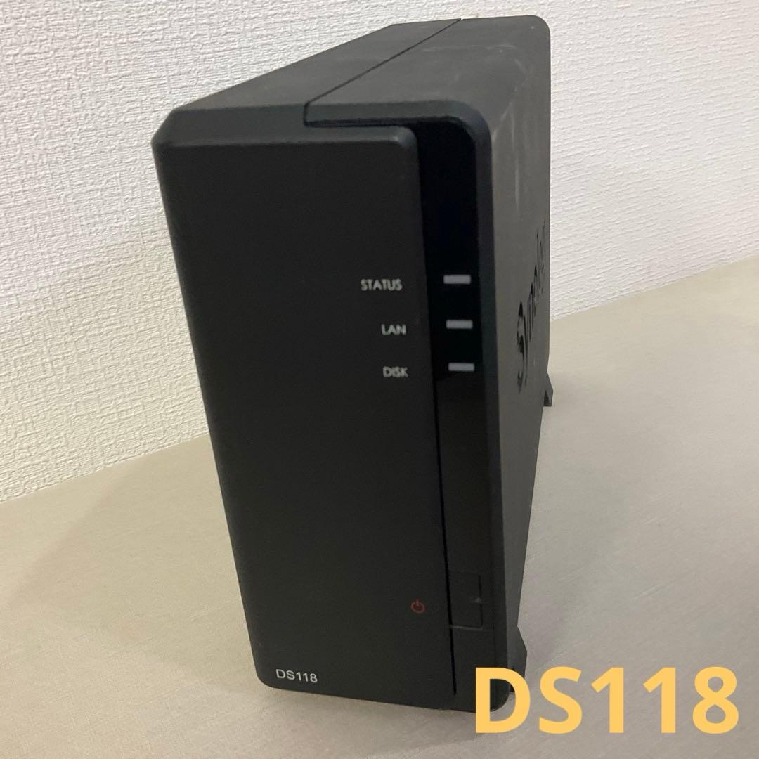 DS118 NAS ブラック　値下げ Synology（シノロジー） Synology DiskStation DS118 家庭から小規模