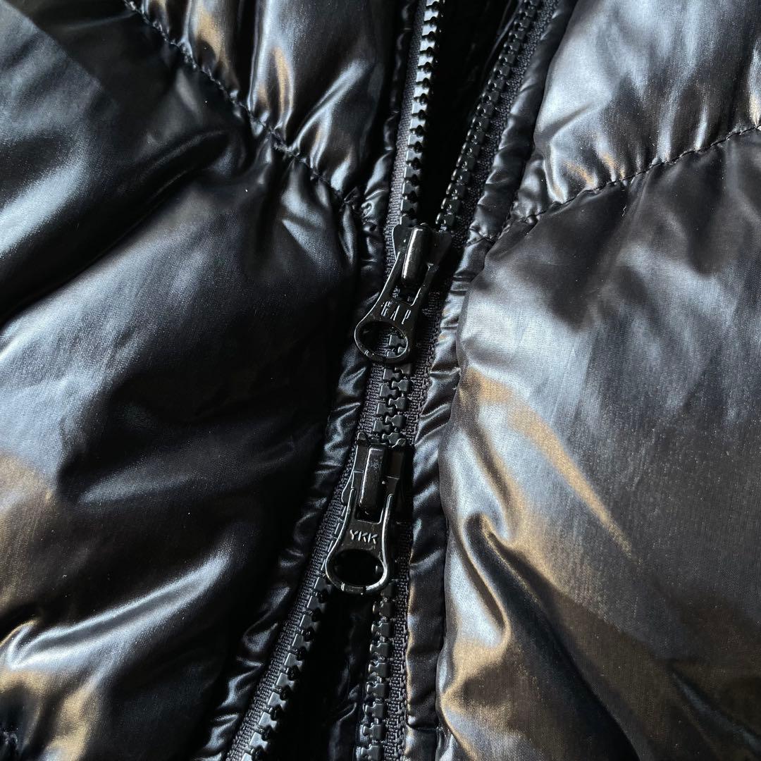 00s old gap ファー ダウン ベスト 光沢 y2k archive - メルカリ