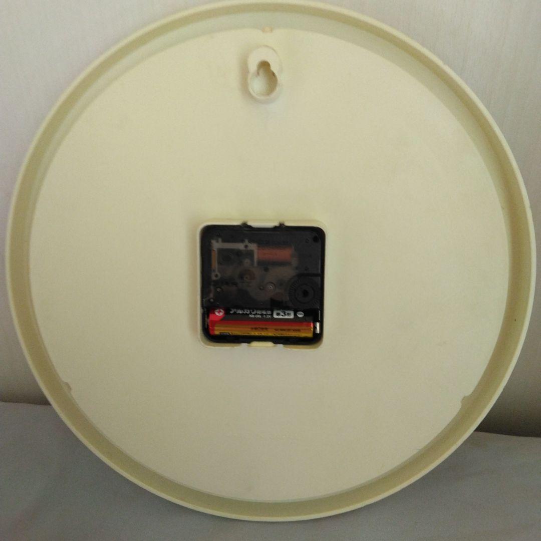 当時品昭和レトログリコ非売品掛け時計秒針のみ起動 短針及び長針は