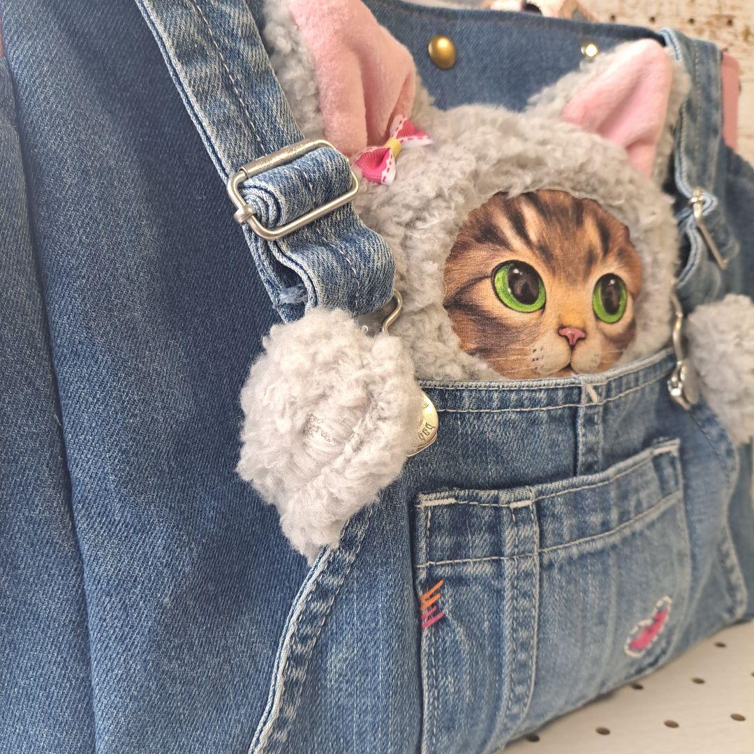 コヤンイサムチョン リトルサンダー デニムリメイクトートバッグ