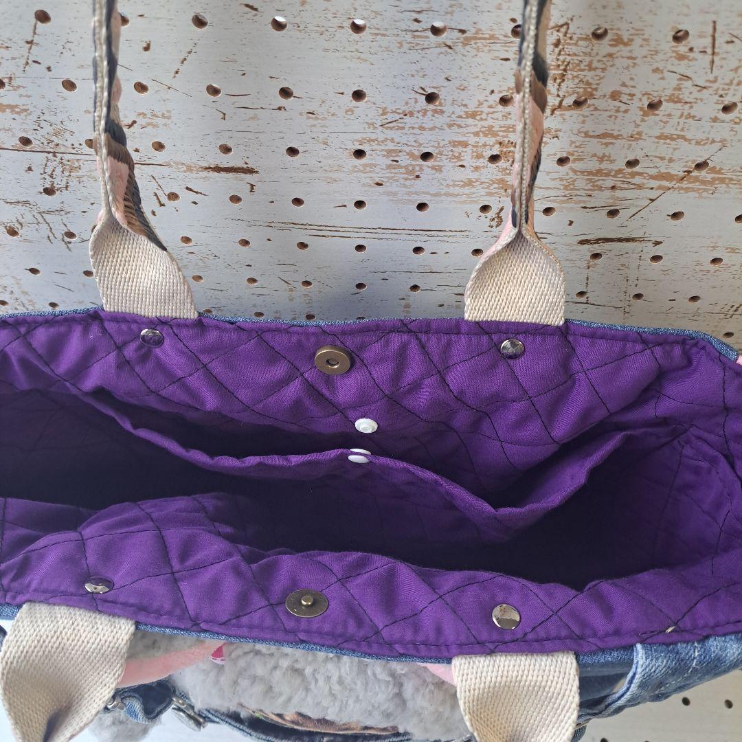 コヤンイサムチョン リトルサンダー デニムリメイクトートバッグ