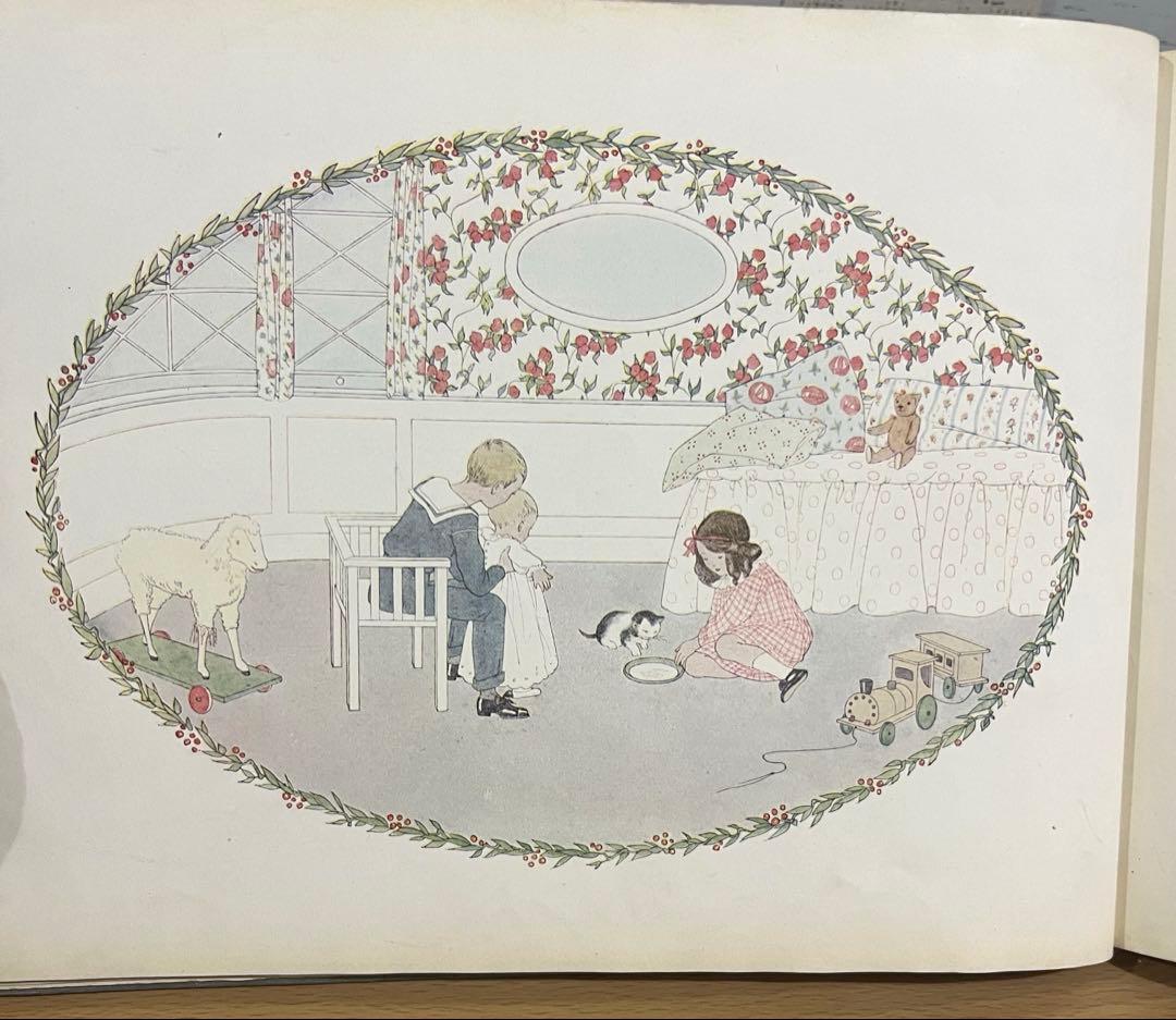 No.373希少 アンティーク洋書 古書 ル・メール 絵本 児童書 童謡