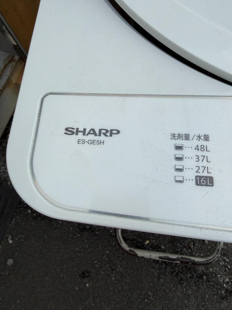 【高年式】SHARP 洗濯機 2025年 ES-GE6J-S 5.5kg