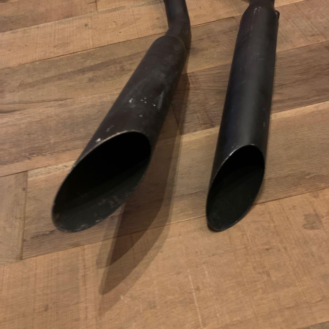 ショベルヘッド スラッシュカットマフラー - メルカリ