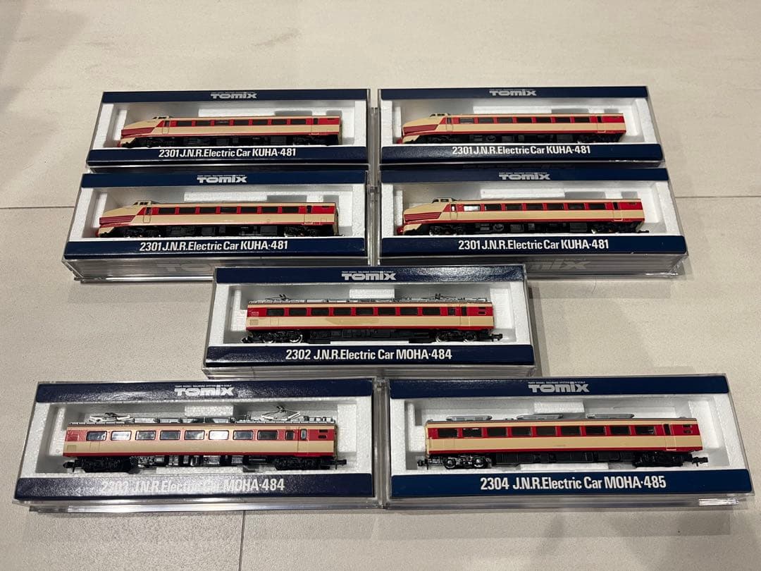TOMIX Nゲージ 国鉄電車クハ481形•モハ484形・モハ485形7両セット トミックスN情報室｜鉄道模型 トミックス 公式サイト｜株式会社トミー