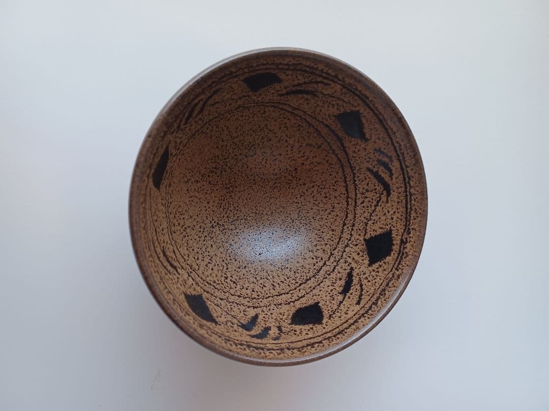 天目茶碗 蓬莱窯 お庭焼 抹茶茶碗 お稽古 お点前 木箱入 記念品