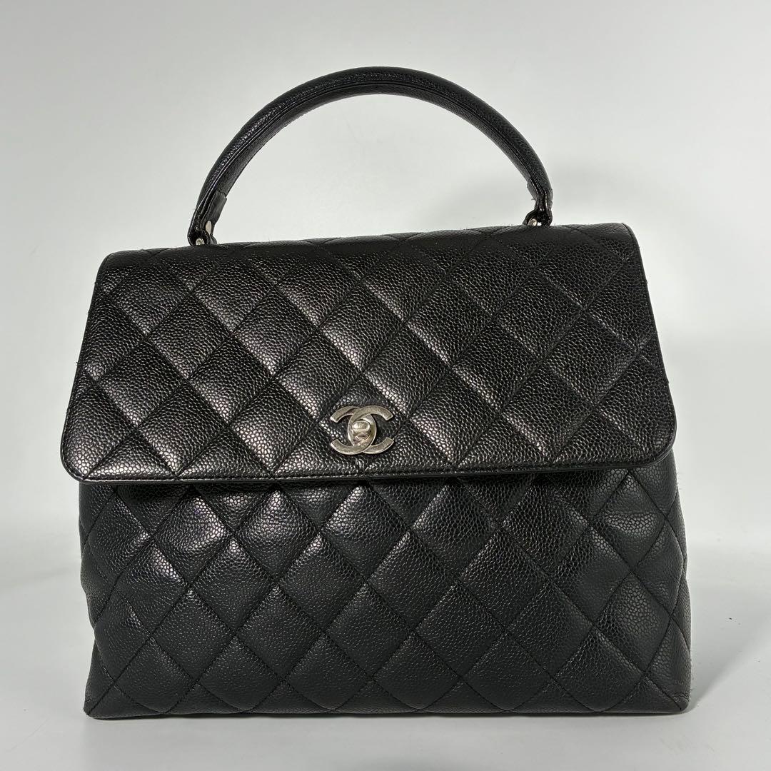 鑑定料無料✨シャネル　CHANEL キャビアスキン　トップハンドル　ターンロック CHANEL（シャネル） ショルダーバッグ マイクロミニ ココハンドル