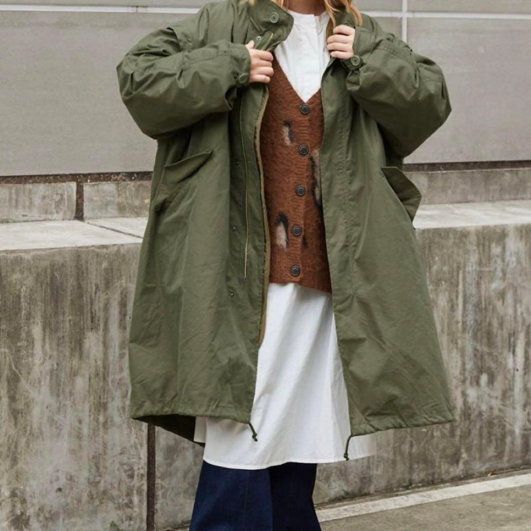 新品未使用】byYOUANCE バイユアンス マルチWAYモッズコート カーキ