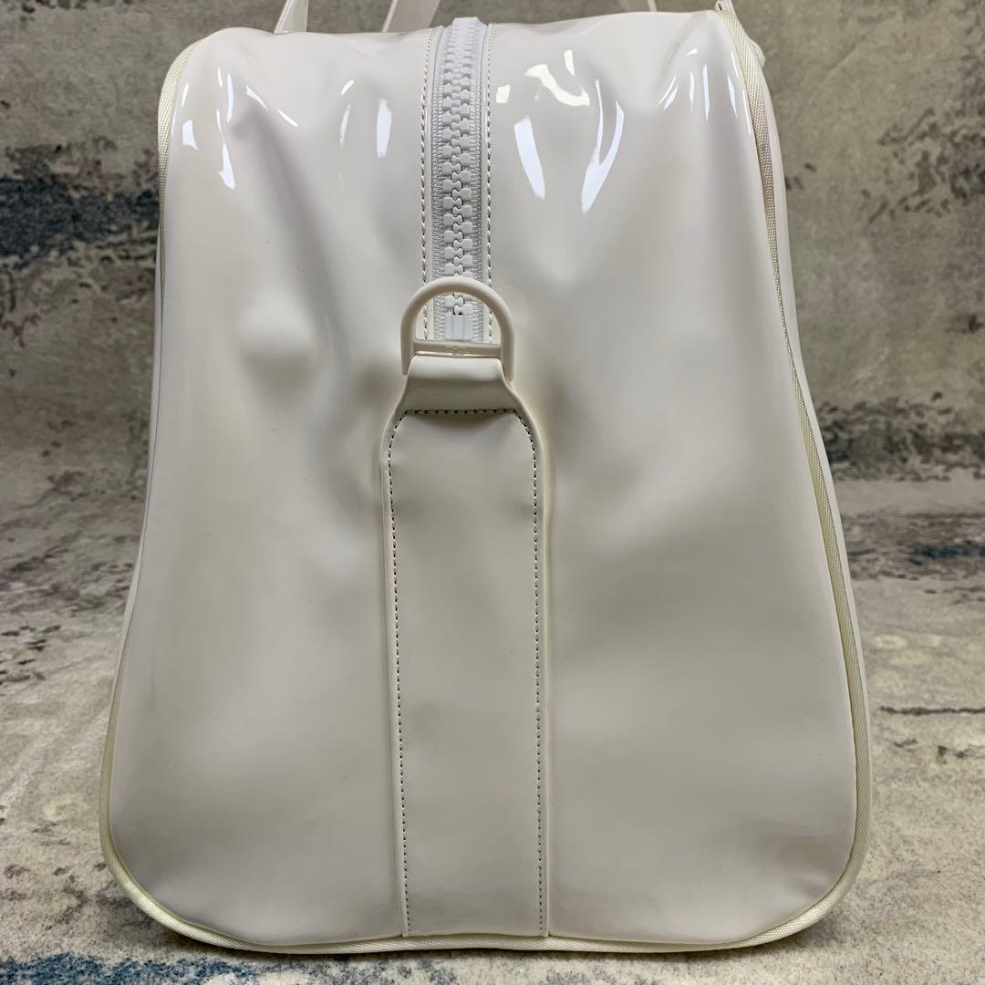 未使用タグ付き】ユニクロ 錦織圭 ボストンバッグ エナメル ホワイト
