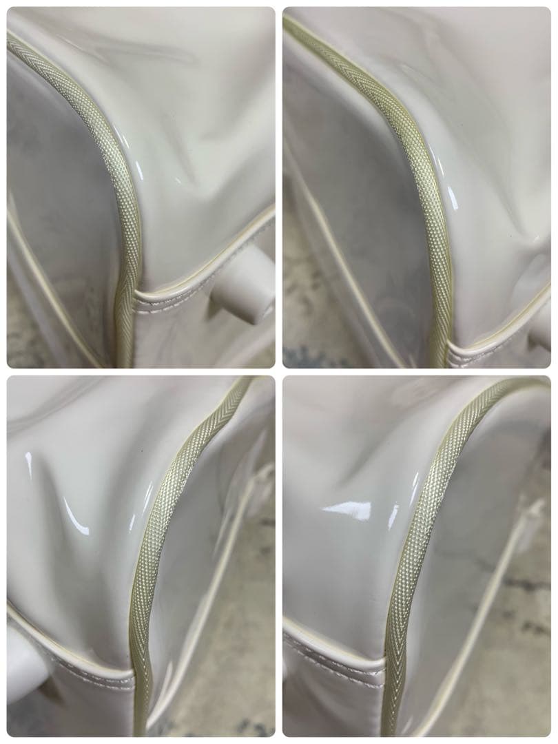 未使用タグ付き】ユニクロ 錦織圭 ボストンバッグ エナメル ホワイト